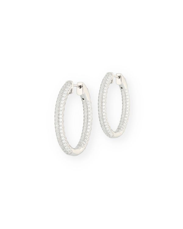 Créoles Zirconia Argent 925 - Style de Carat