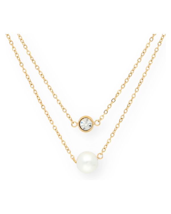 Collier Perles, Cristal Acier inoxydable - Pearls de Carat