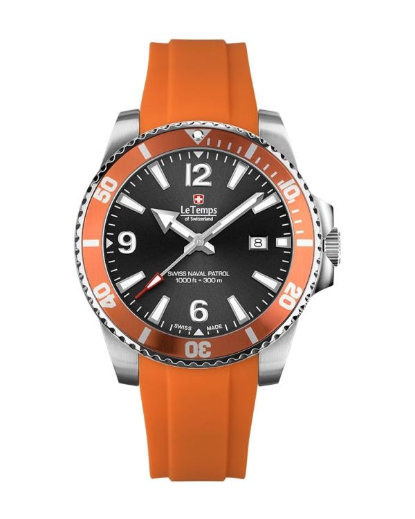 LeTemps Montre analogique, Swissmade - Swiss Naval Patrol
