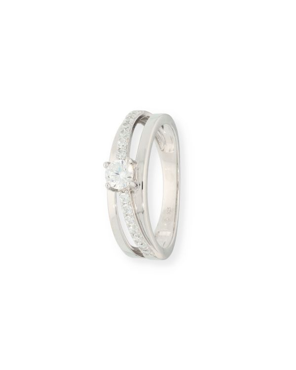 Zirkonia Ring Silber 925 - Style von Carat
