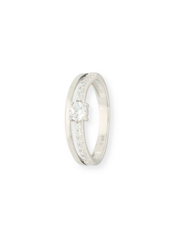 Zirkonia Ring Silber 925 - Style von Carat