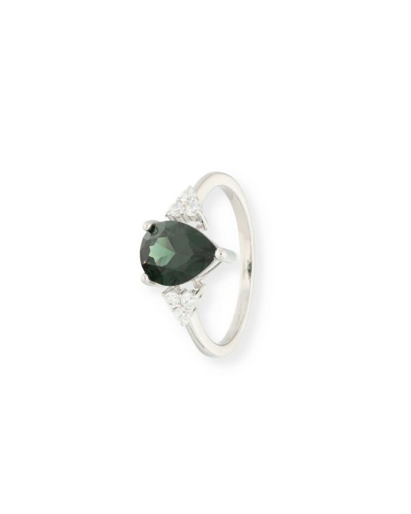 Bague Saphir, Zirconia Argent 925 - Colorstone de Carat
