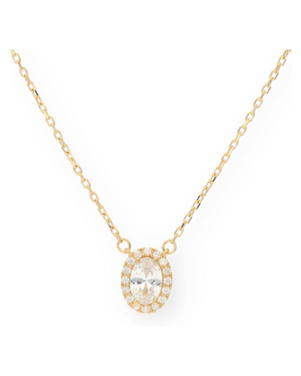 Zirkonia Halskette Gold 18 ct - Style von Carat