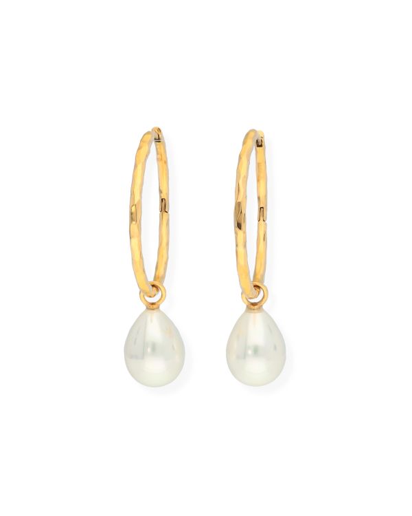 Créoles Perles Acier inoxydable - Pearls de Carat