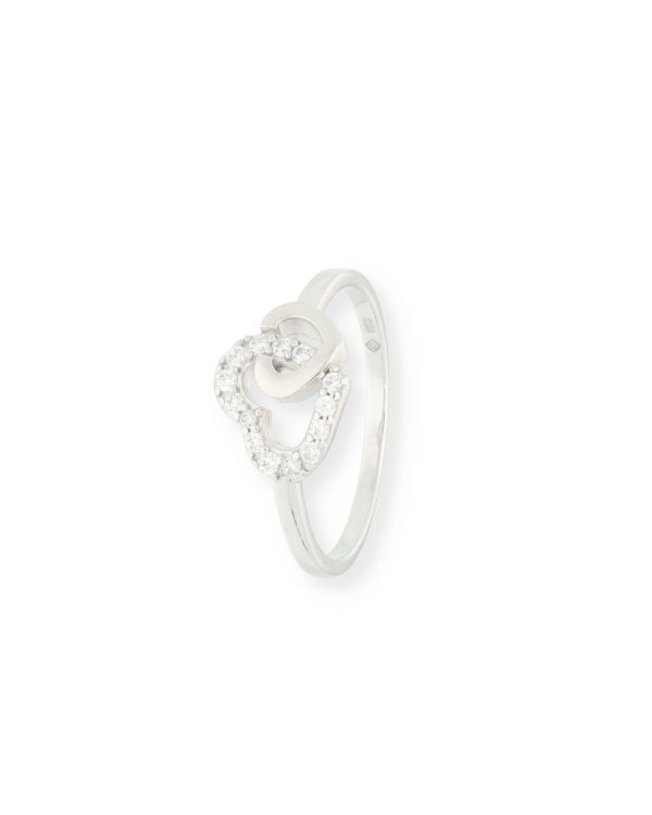 Zirkonia Ring Silber 925 - Hearts von Carat
