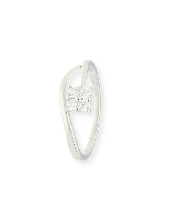 Bague Zirconia Argent 925 - Solitaire de Carat