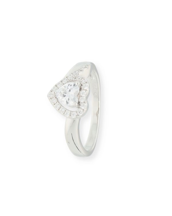 Zirkonia Ring Silber 925 - Hearts von Carat