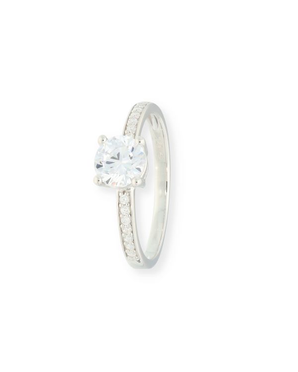 Zirkonia Ring Silber 925 - Solitaire von Carat