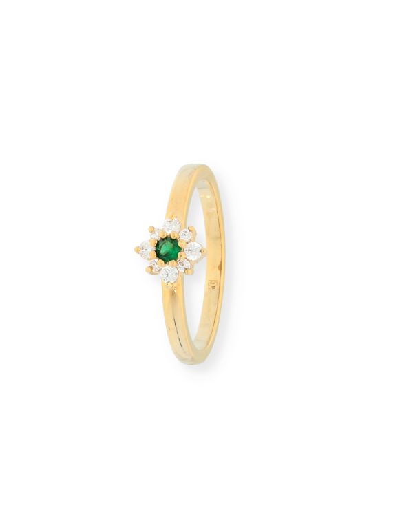 Bague Béryl, Zirconia Laiton plaqué - Colorstone de Carat