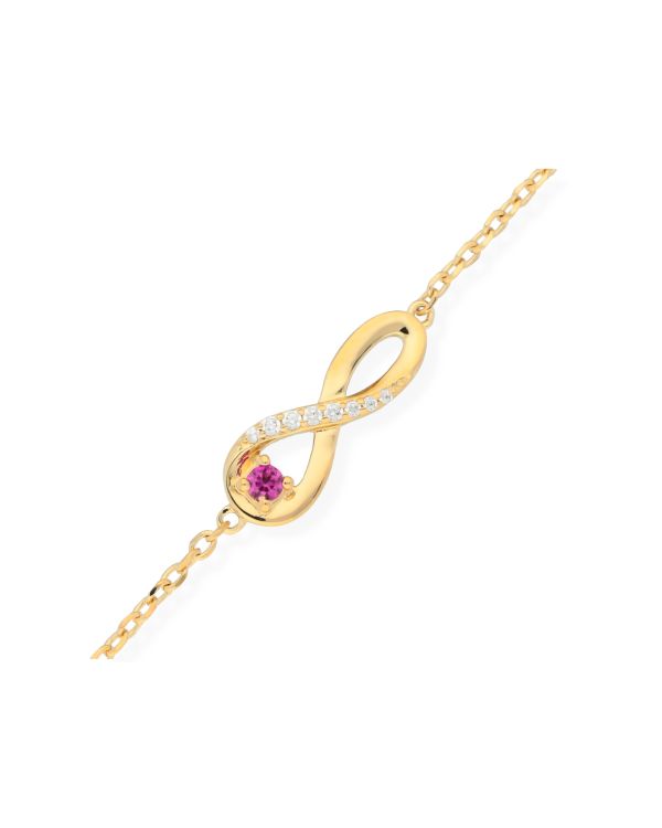 Bracelet Spinelle, Zirconia Laiton plaqué - Colorstone de Carat