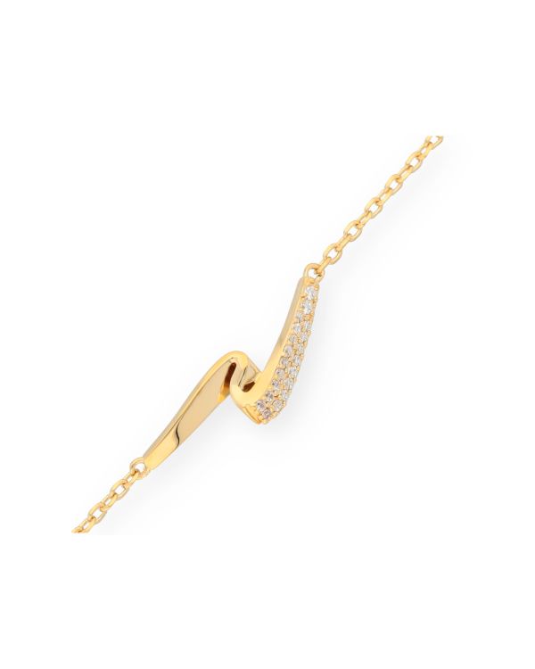 Bracelet Zirconia Laiton plaqué - Style de Carat