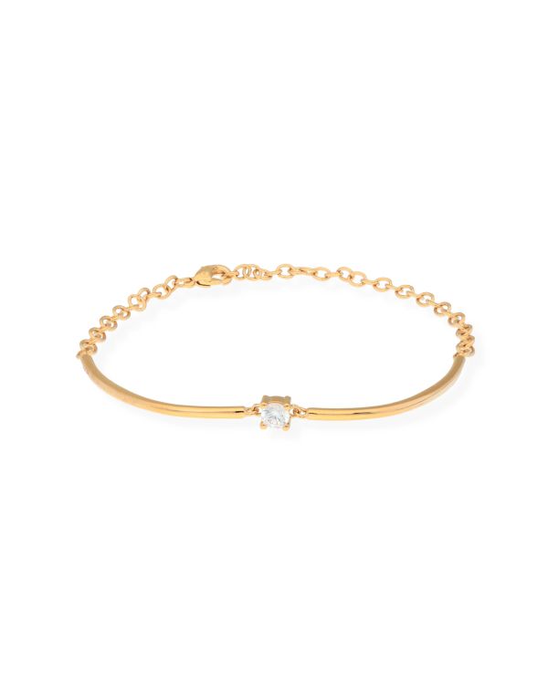 Bracelet Zirconia Laiton plaqué - Solitaire de Carat
