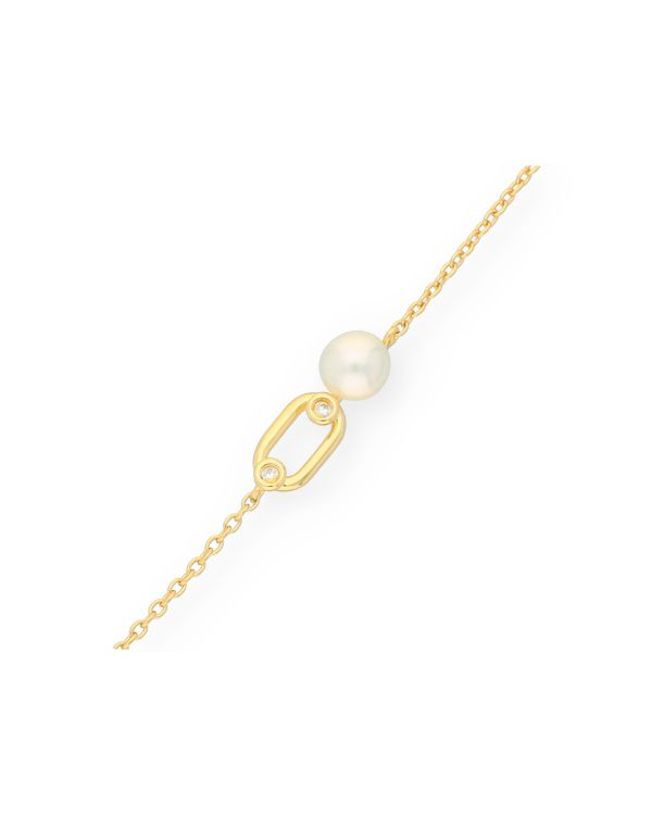 Bracelet Perles, Zirconia Argent 925 - Pearls de Carat