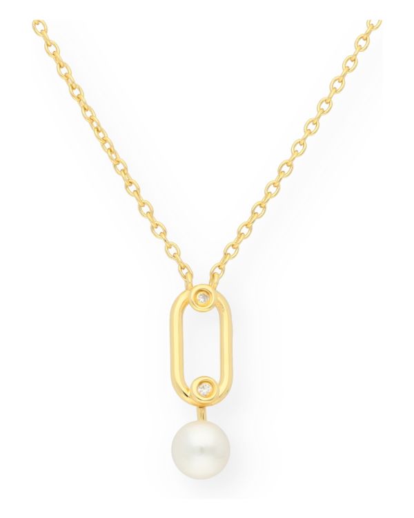 Collier Perles, Zirconia Argent 925 - Pearls de Carat