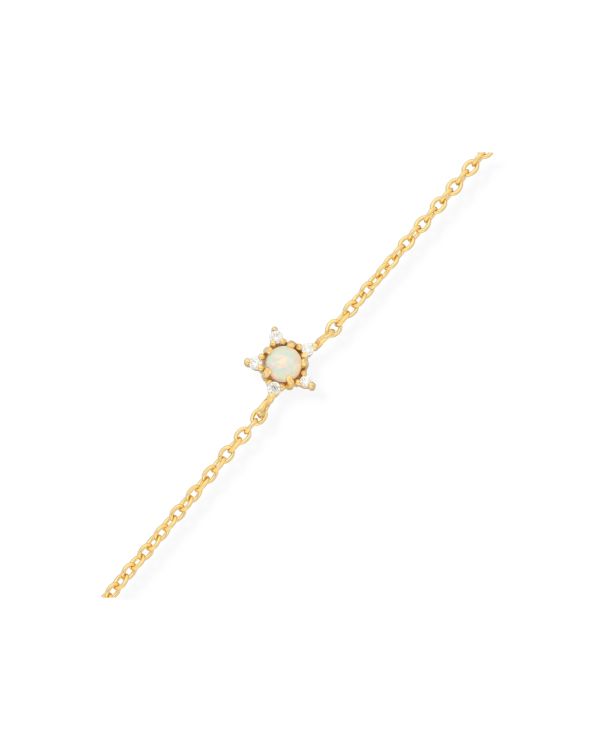 Opal, Zirkonia Armband Silber 925 - Colorstone von Carat