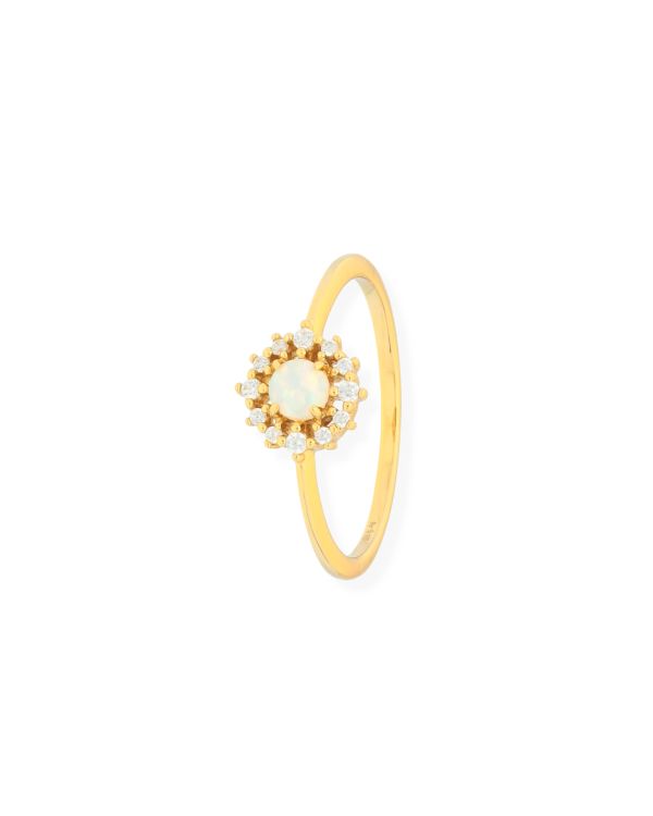 Bague Opale, Zirconia Argent 925 - Colorstone de Carat