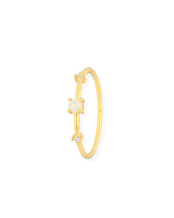 Bague Opale, Zirconia Argent 925 - Colorstone de Carat