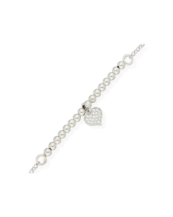 Zirkonia Armband Silber 925 - Hearts von Carat