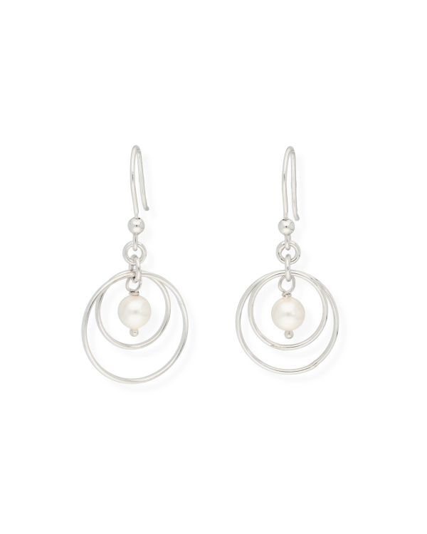 Pendants d'oreilles Perles Argent 925 - Pearls de Carat