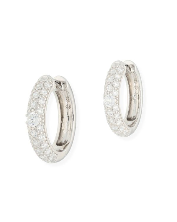 Créoles Zirconia Argent 925 - Style de Carat