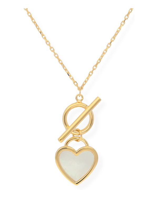 Perlmutter Halskette Gold 9 ct - Hearts von Carat