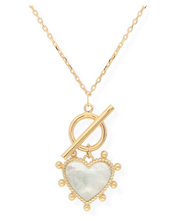 Perlmutter Halskette Gold 9 ct - Hearts von Carat