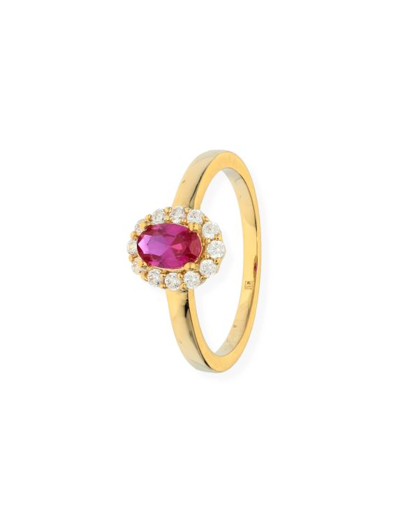 Bague Spinelle, Zirconia Laiton plaqué - Colorstone de Carat