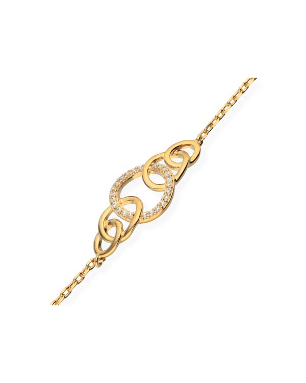 Zirkonia Armband Messing Plaqué - Style von Carat