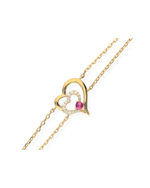 Bracelet Spinelle, Zirconia Laiton plaqué - Colorstone de Carat