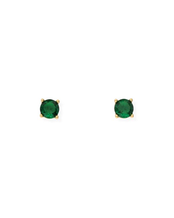 Beryll Ohrstecker Messing Plaqué - Colorstone von Carat