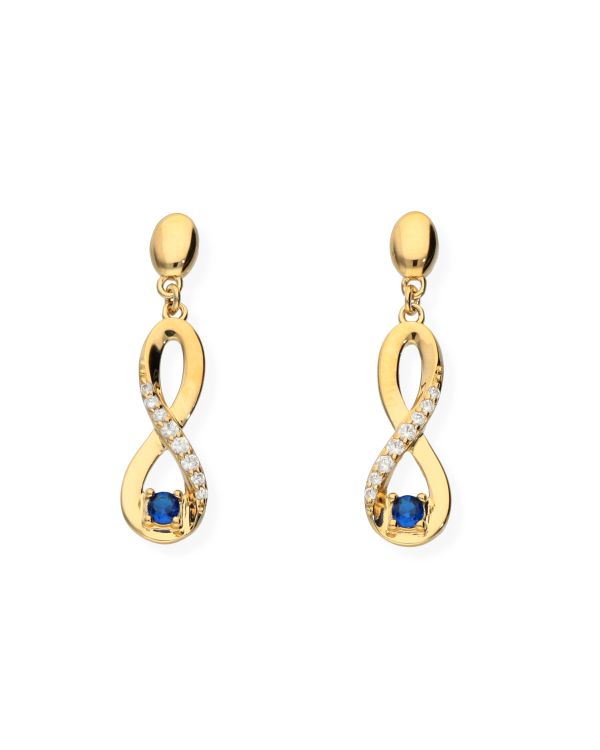 Pendants d'oreilles Spinelle, Zirconia Laiton plaqué - Colorstone de Carat
