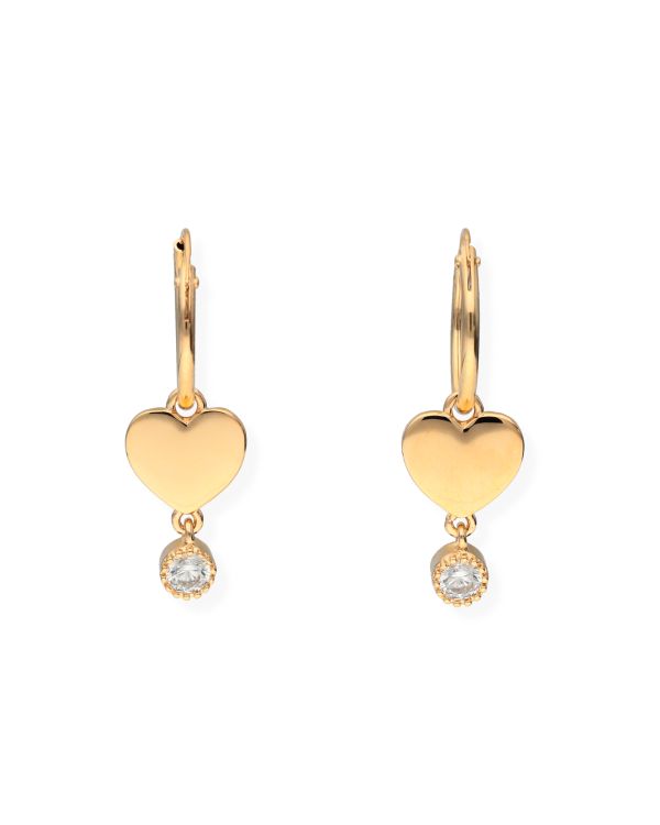 Zirkonia Creolen Messing Plaqué - Style von Carat