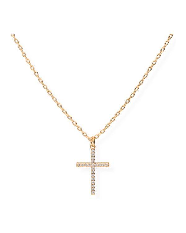 Collier Zirconia Laiton plaqué - Style de Carat