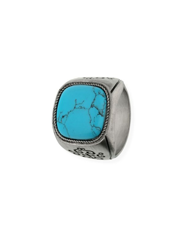 Carat Bague Turquoise Acier inoxydable - Cool