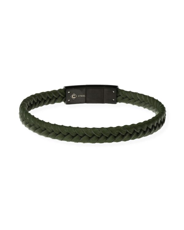 Bracelet Acier inoxydable, Cuir - Cool de Carat Men