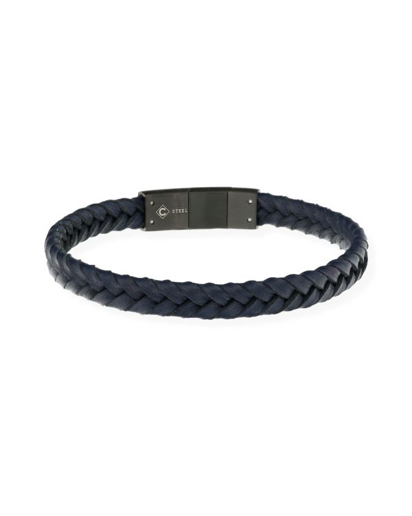 Bracelet Acier inoxydable, Cuir - Cool de Carat Men