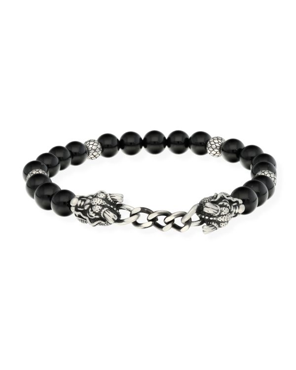 Bracelet Agate Acier inoxydable - Genuine Stone de Carat Men