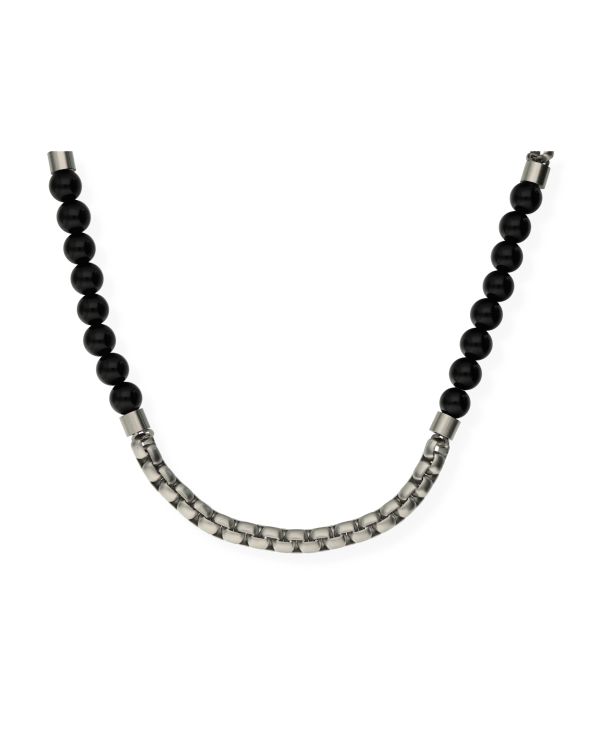 Collier Agate Acier inoxydable - Genuine Stone de Carat Men
