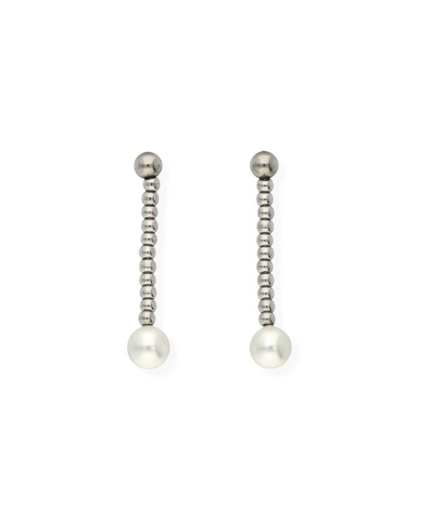 Pendants d'oreilles Perles Acier inoxydable - Pearls de Carat