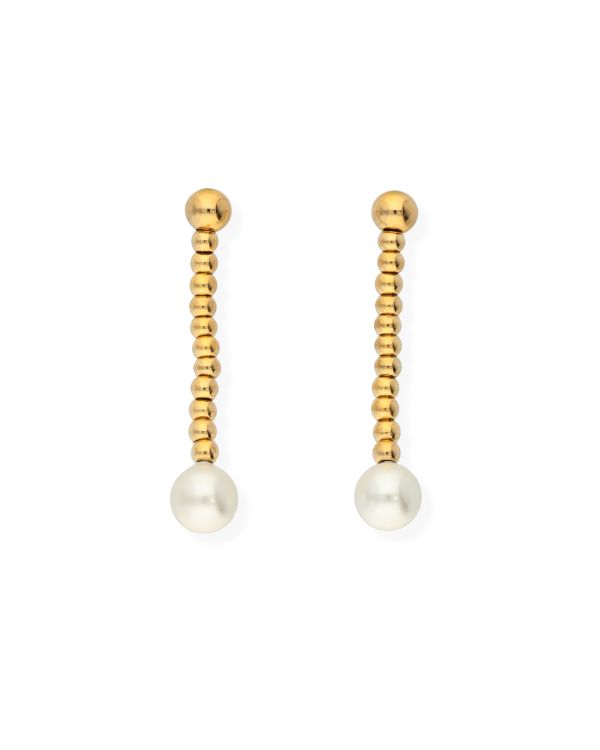 Pendants d'oreilles Perles Acier inoxydable - Pearls de Carat