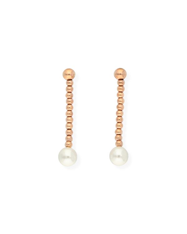 Pendants d'oreilles Perles Acier inoxydable - Pearls de Carat