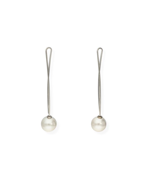 Pendants d'oreilles Perles Acier inoxydable - Pearls de Carat