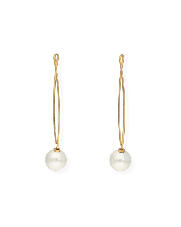 Pendants d'oreilles Perles Acier inoxydable - Pearls de Carat