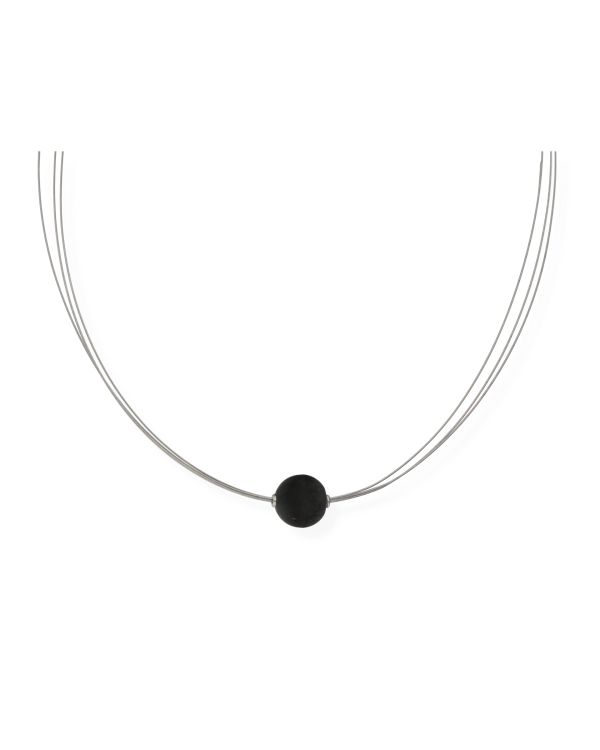 Karbon Halskette Edelstahl - Colorstone von Carat