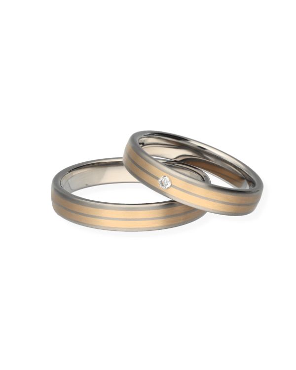 Ehering Titan, Gold 18 ct - Alliance von Carat