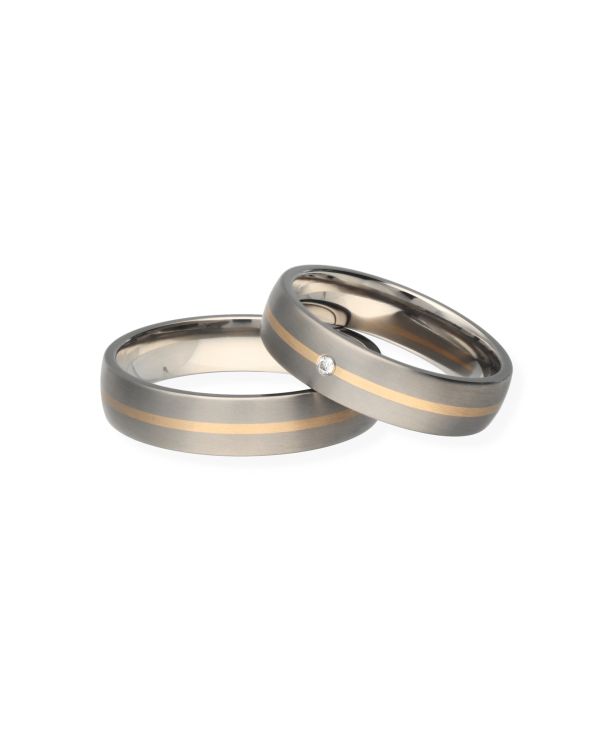 Ehering Titan, Gold 18 ct - Alliance von Carat