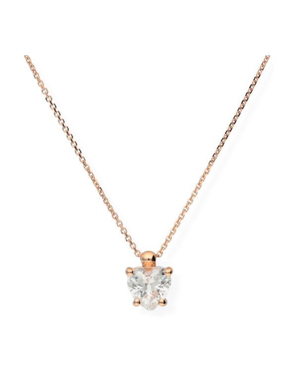 Collier Zirconia Or 18 ct - Hearts de Carat