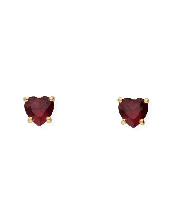 Clous d'oreilles Rubis Or 18 ct - Colorstone de Carat