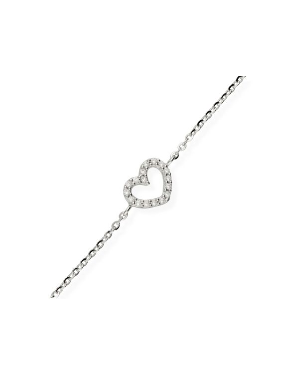 Zirkonia Armband Gold 18 ct - Hearts von Carat