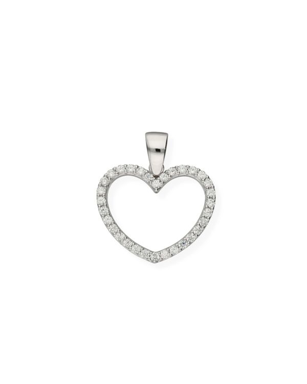 Zirkonia Anhänger Gold 18 ct - Hearts von Carat